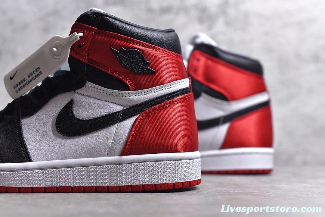 Air Jordan 1 Satin Black Toe