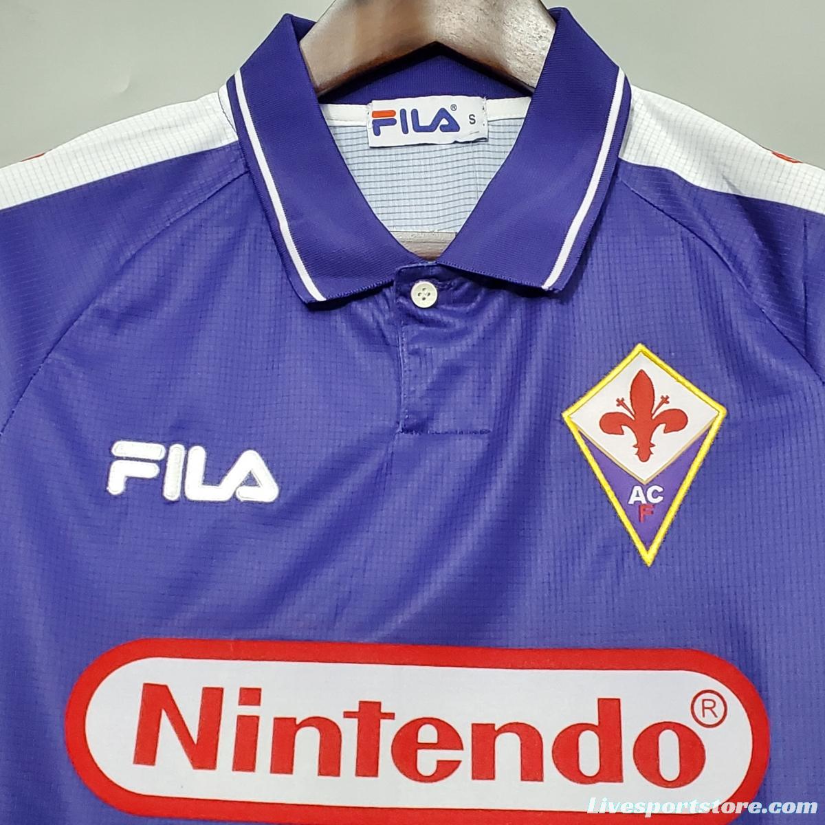 Retro 1998 Fiorentina home Soccer Jersey