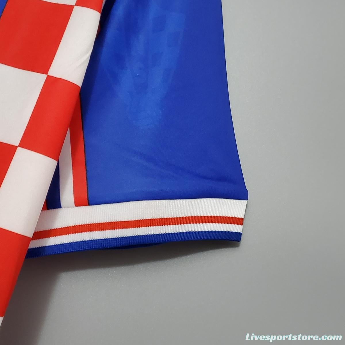 Retro 1998 Croatia home Soccer Jersey