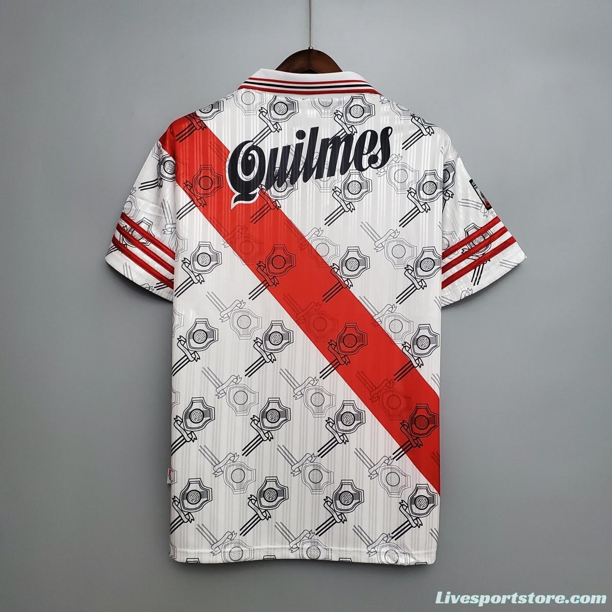 Retro River Plate 95/96 home Soccer Jersey