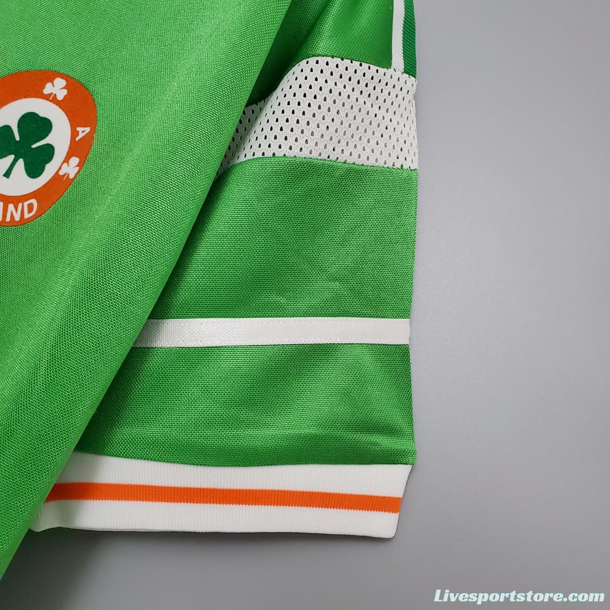 Retro 1988 Ireland home Soccer Jersey