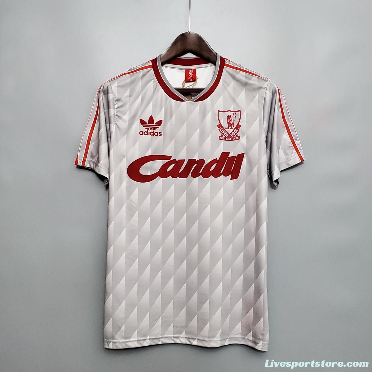 Retro 89/91 Liverpool away Soccer Jersey