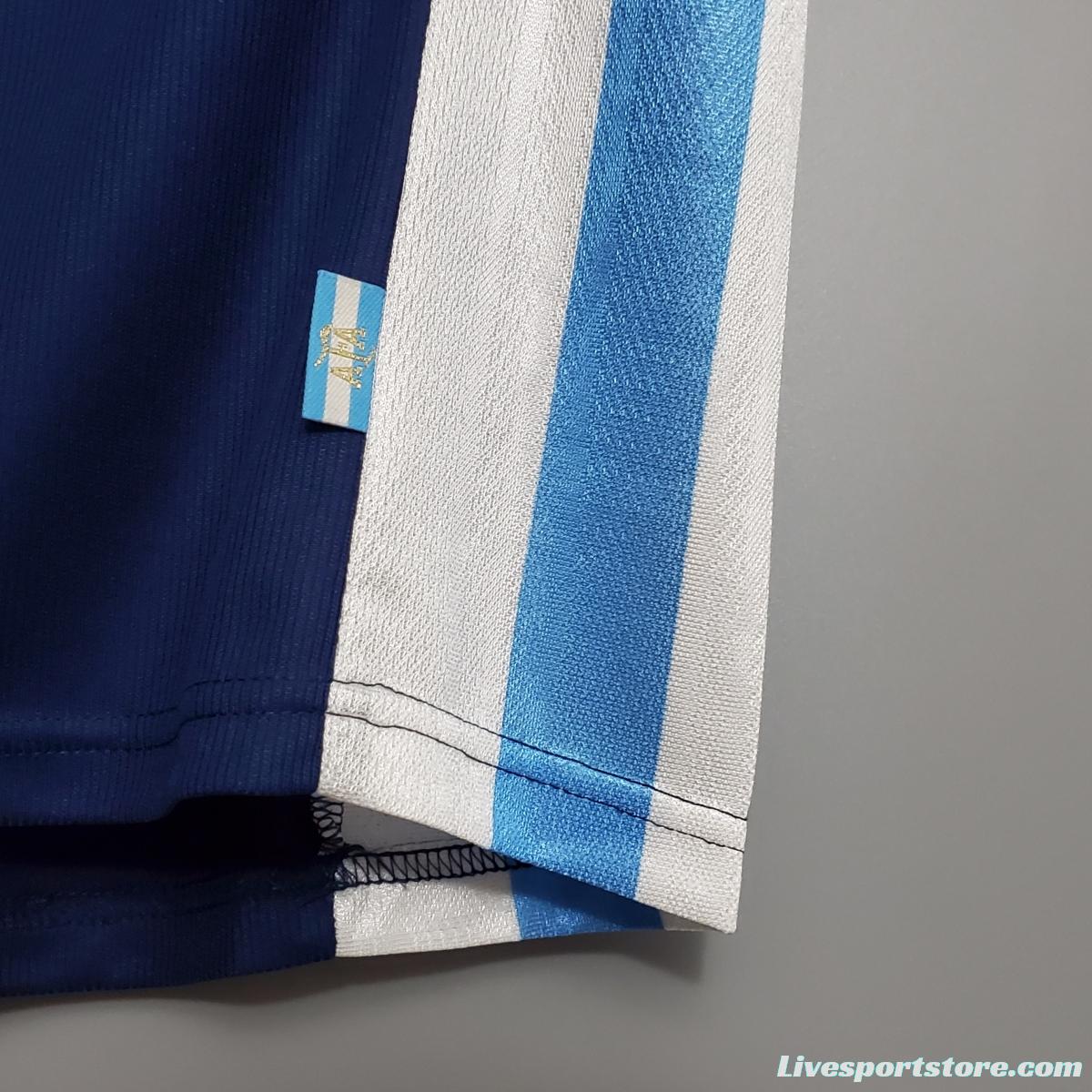 Retro Argentina 1998 away Soccer Jersey