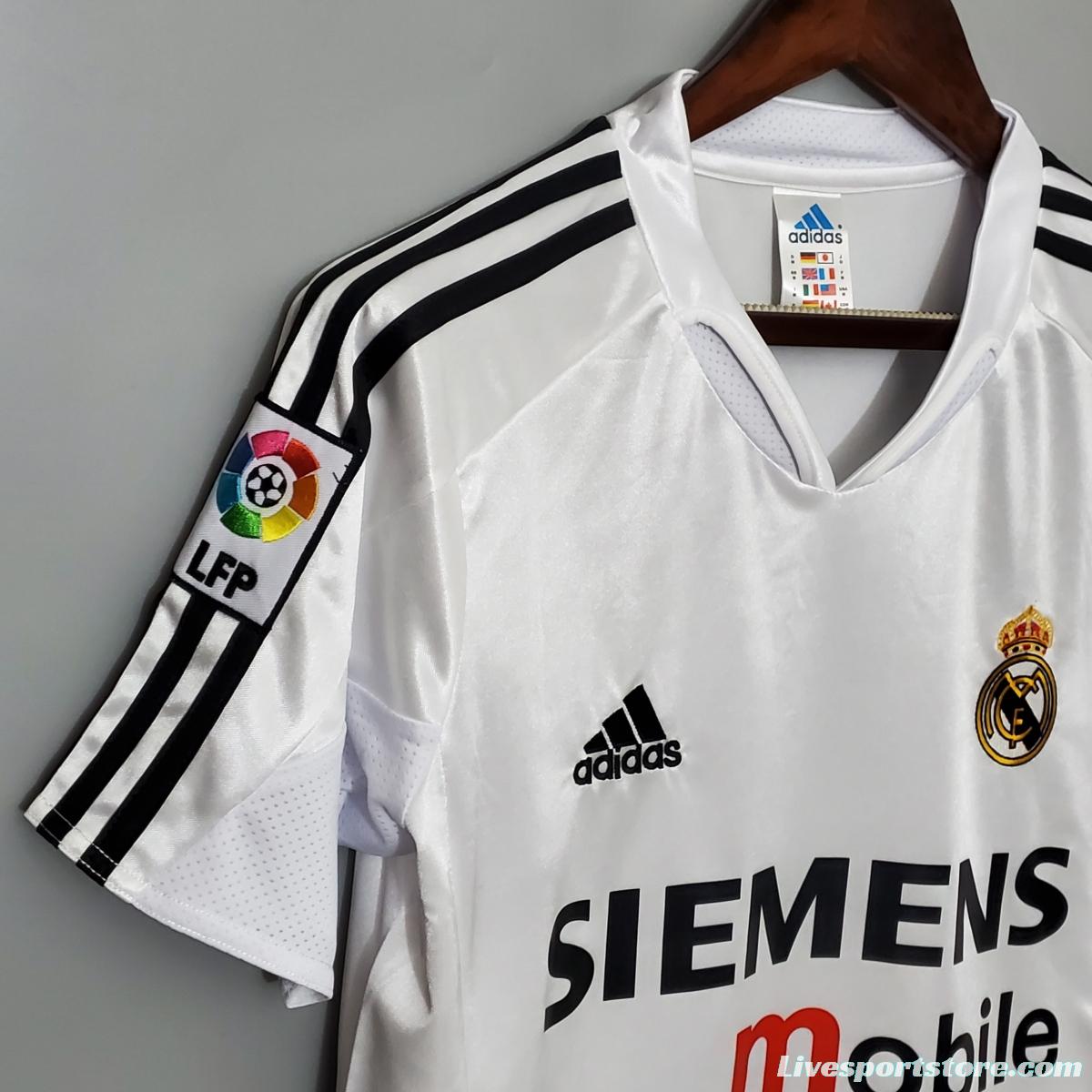 Retro 04/05 Real Madrid home Soccer Jersey