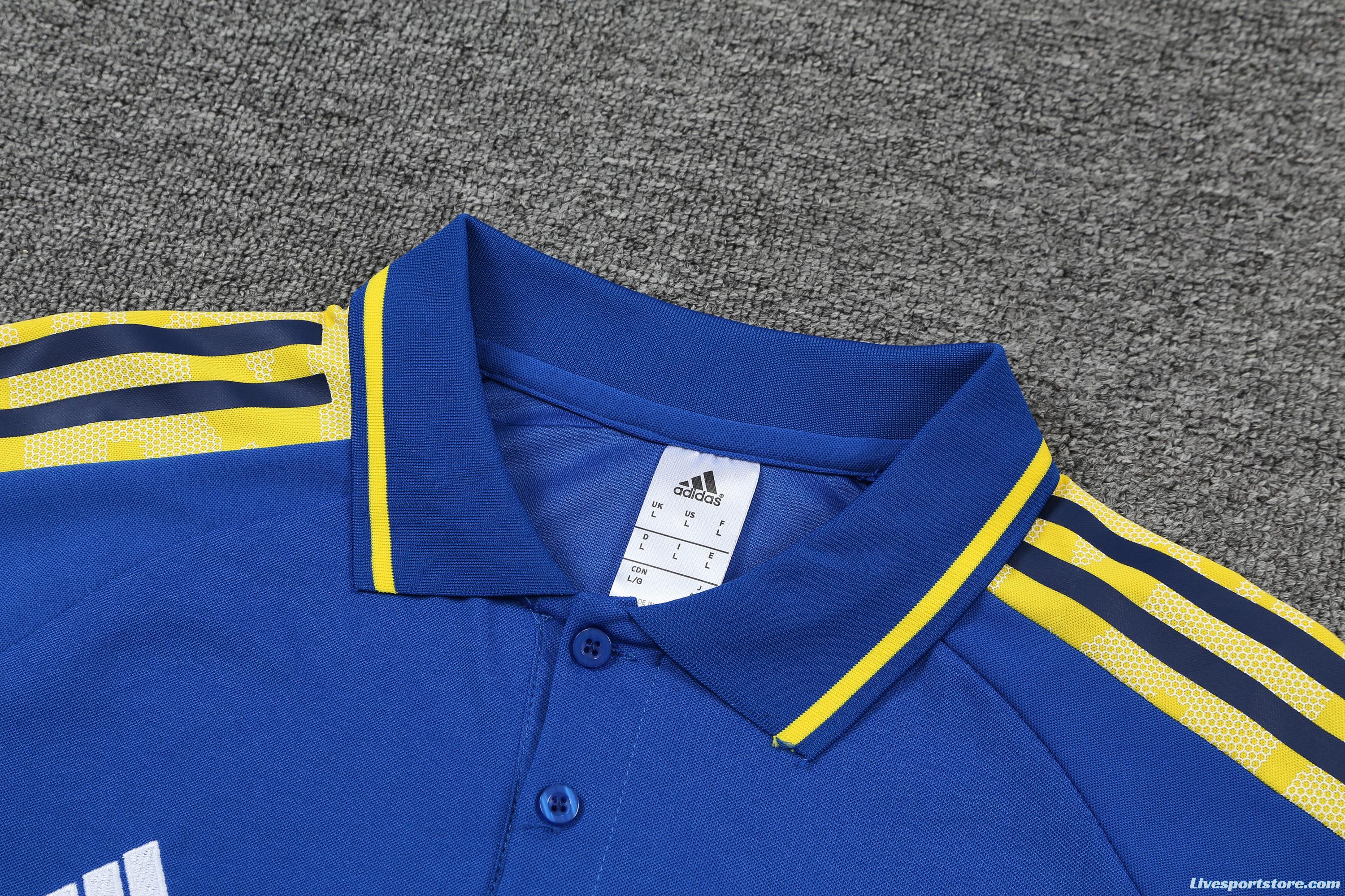 Juventus POLO kit blue and yellow stripes(not supported to be sold separately)