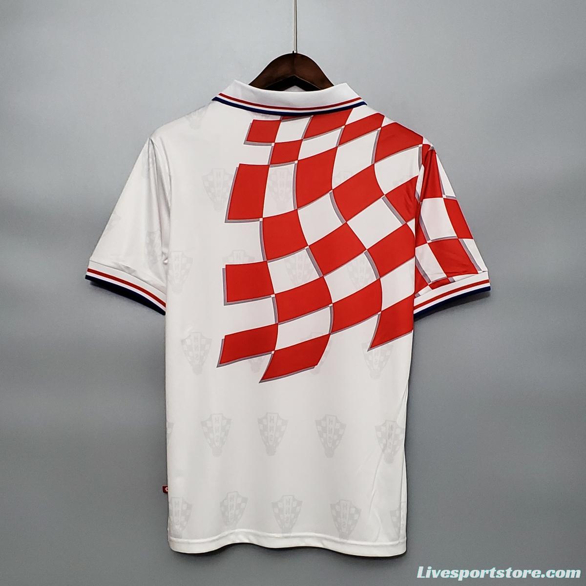 Retro 1998 Croatia away Soccer Jersey