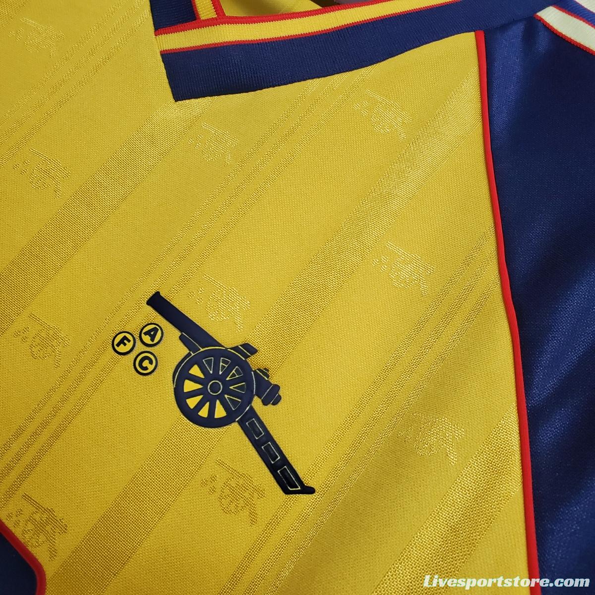 Retro 88/89 Arsenal AWAY Soccer Jersey