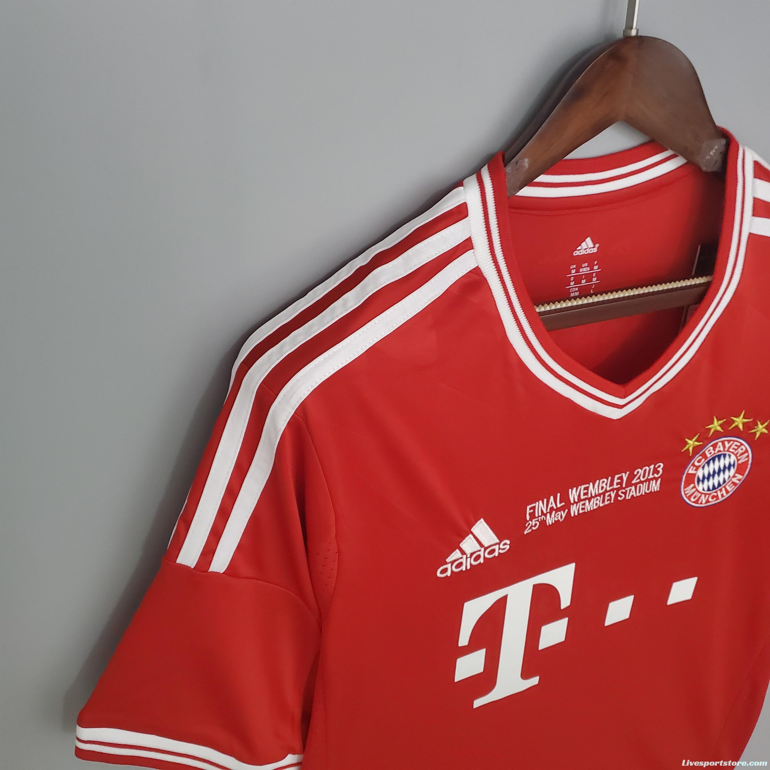 Retro Bayern Munich 12/13 Champions League home Soccer Jersey