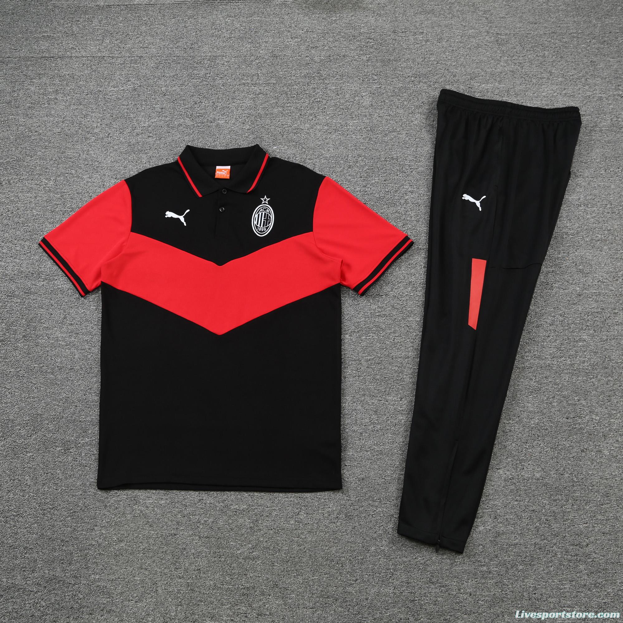 A.C. Milan POLO kit Black and Red(not supported to be sold separately)