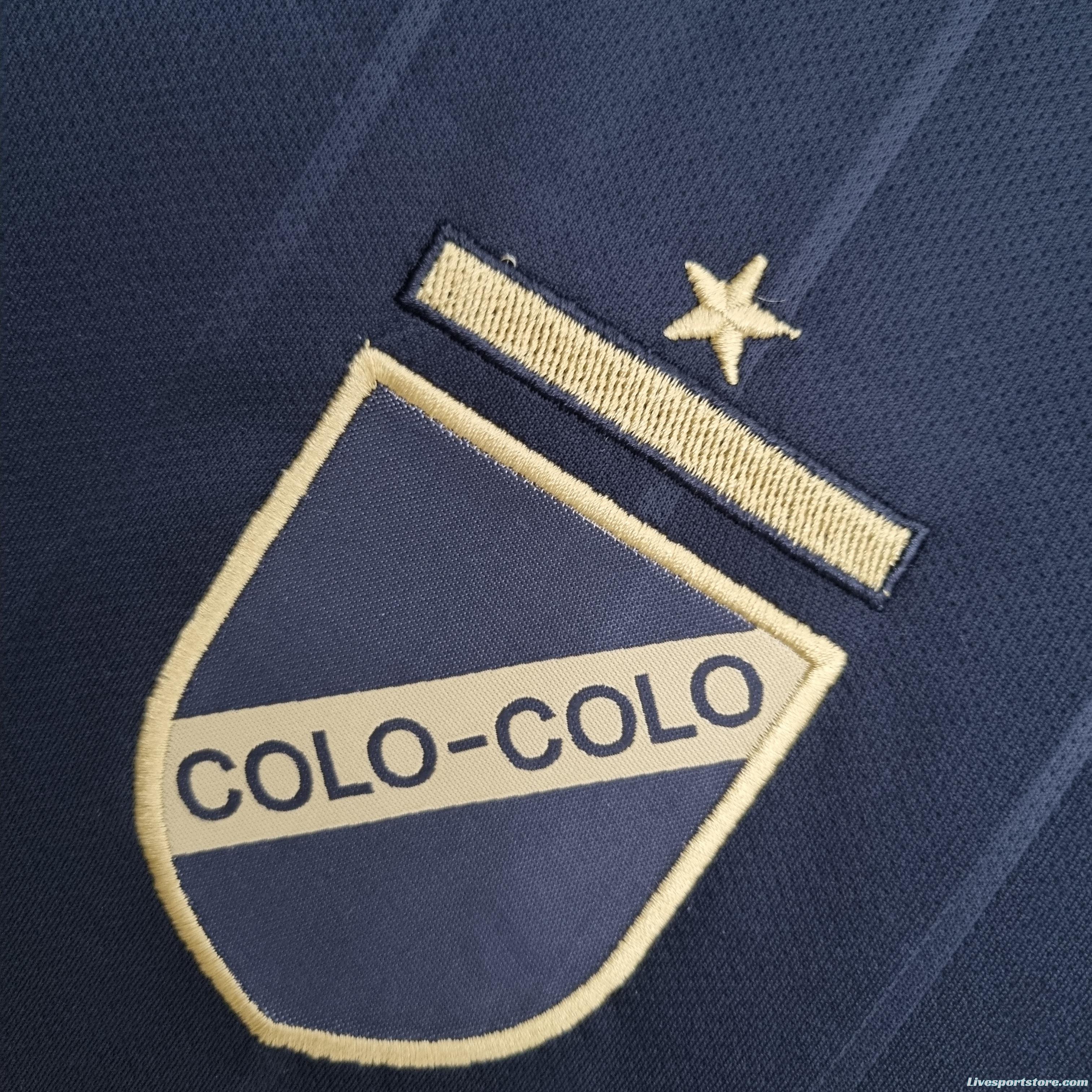 22/23 Colo Colo Commemorative Edition Black Gold Soccer Jersey