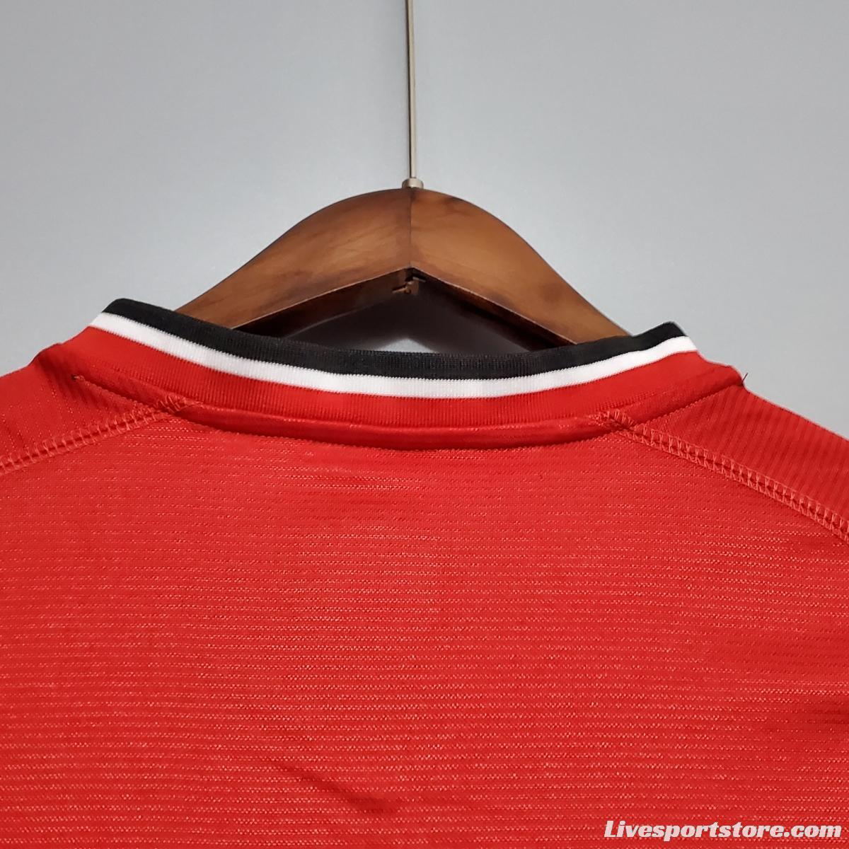 Retro 00/01 Manchester United home Soccer Jersey