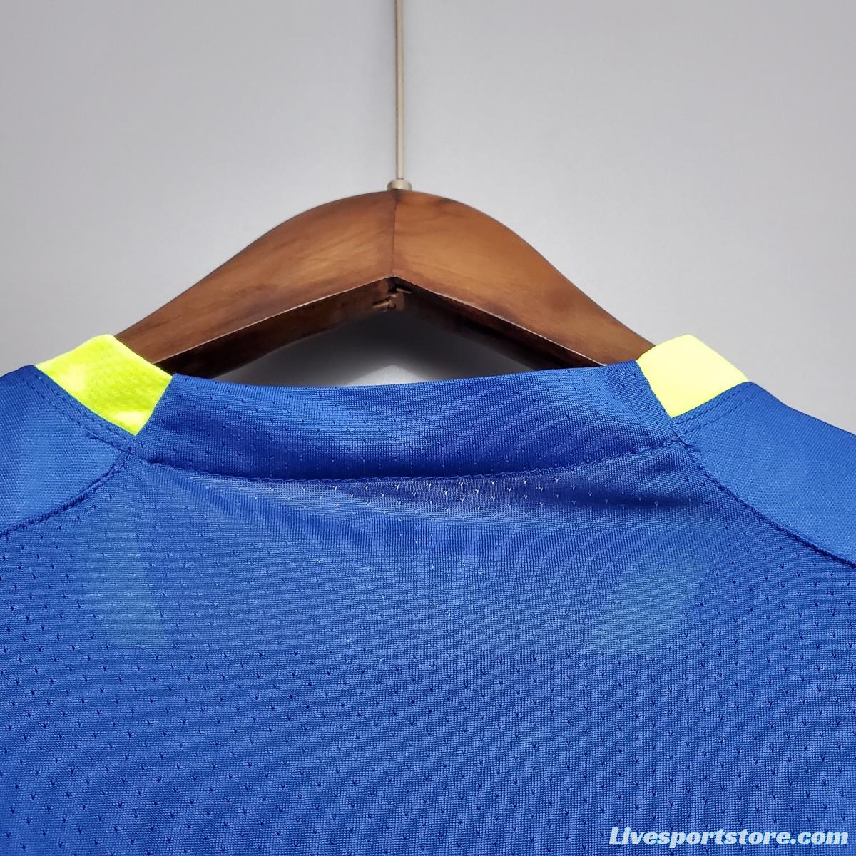 Brazil training suit blue Soccer Jersey