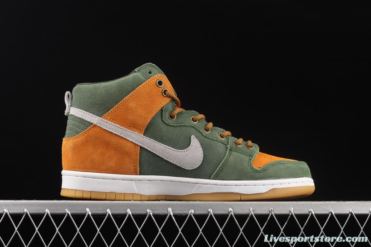 NIKE SB DUNK High Premium Homegrown autumn forest color SB buckle rebound fashion casual board shoes 839693-302