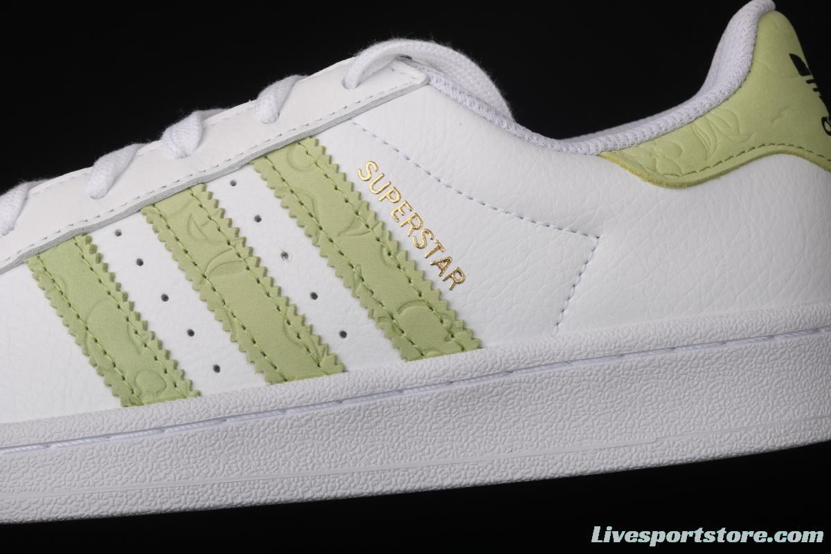 Adidas Originals Superstar FW3568 shell head and tea striped top layer casual board shoes