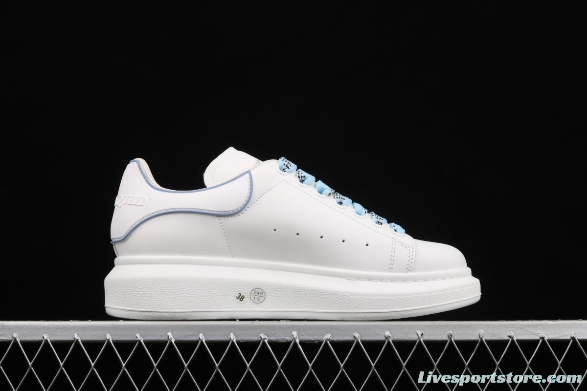 Alexander McQueen white and blue gel drop