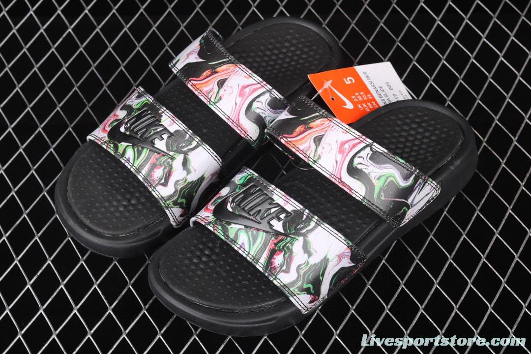 NIKE Benassi Swoosh # double belt ninja slipper series # authentic slippers life all kinds of summer beach slippers 819717-003