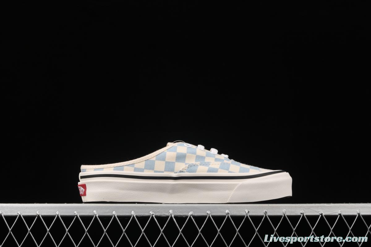 Vans Authentic Anaheim checkerboard semi-dragged canvas lazy shoes VN0A54F75BU