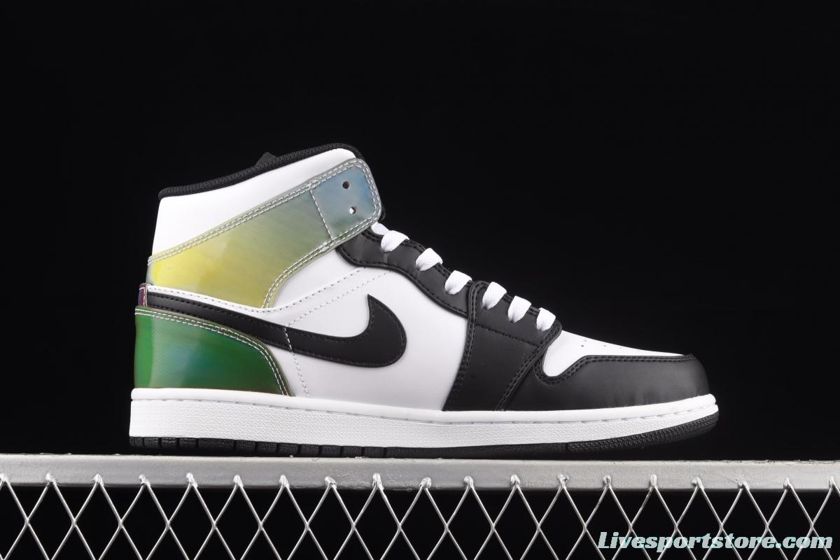 Air Jordan 1 Mid Dutch Green Netherlands Green Zhongbang Basketball shoes DM7802-100