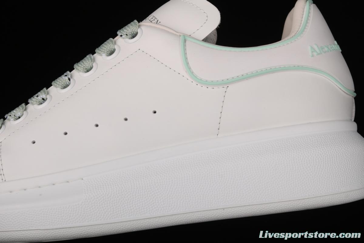 Alexander McQueen White and Green drop Molding