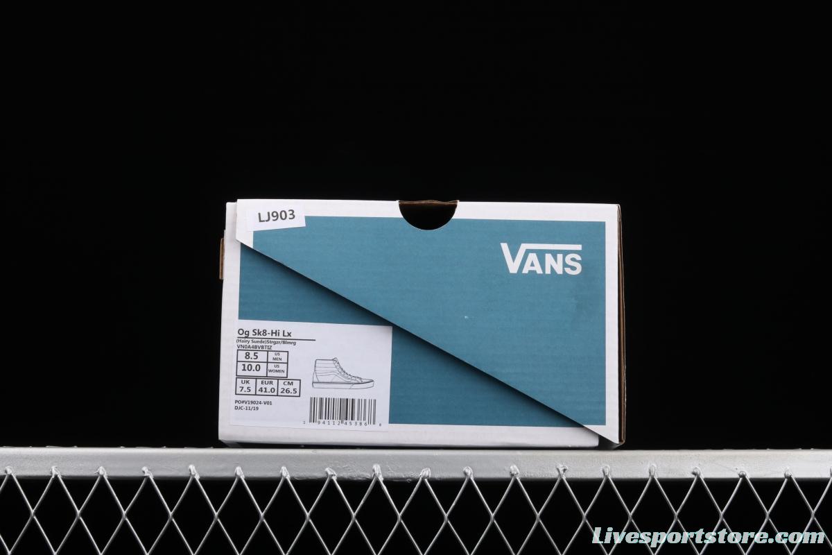 Vans Vault OG SK8-Hi Lx long suede high-top casual board shoes VN0A4BVBTIZ