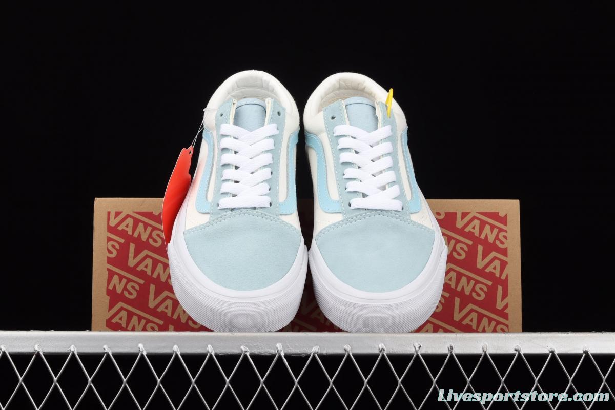 Vans Style 36 Milk Blue side striped low-top casual board shoes 4F69LX