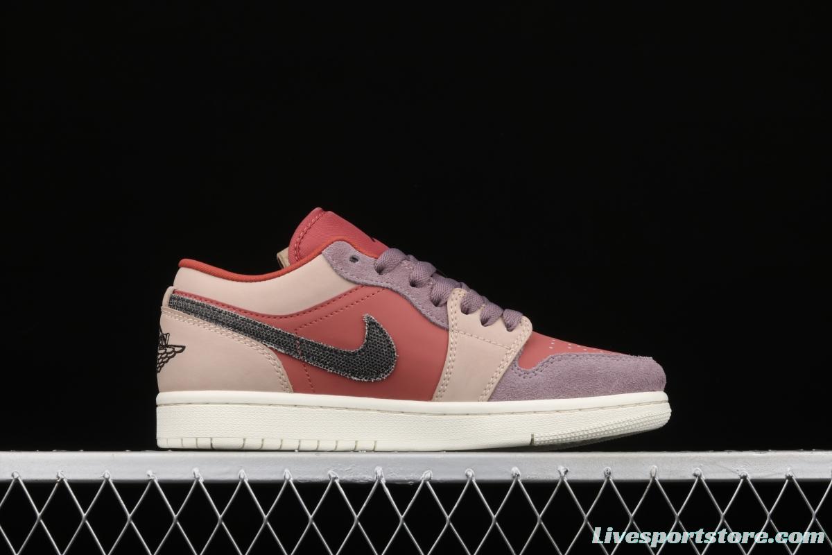 Air Jordan 1 Low pink purple splicing DC0774-602