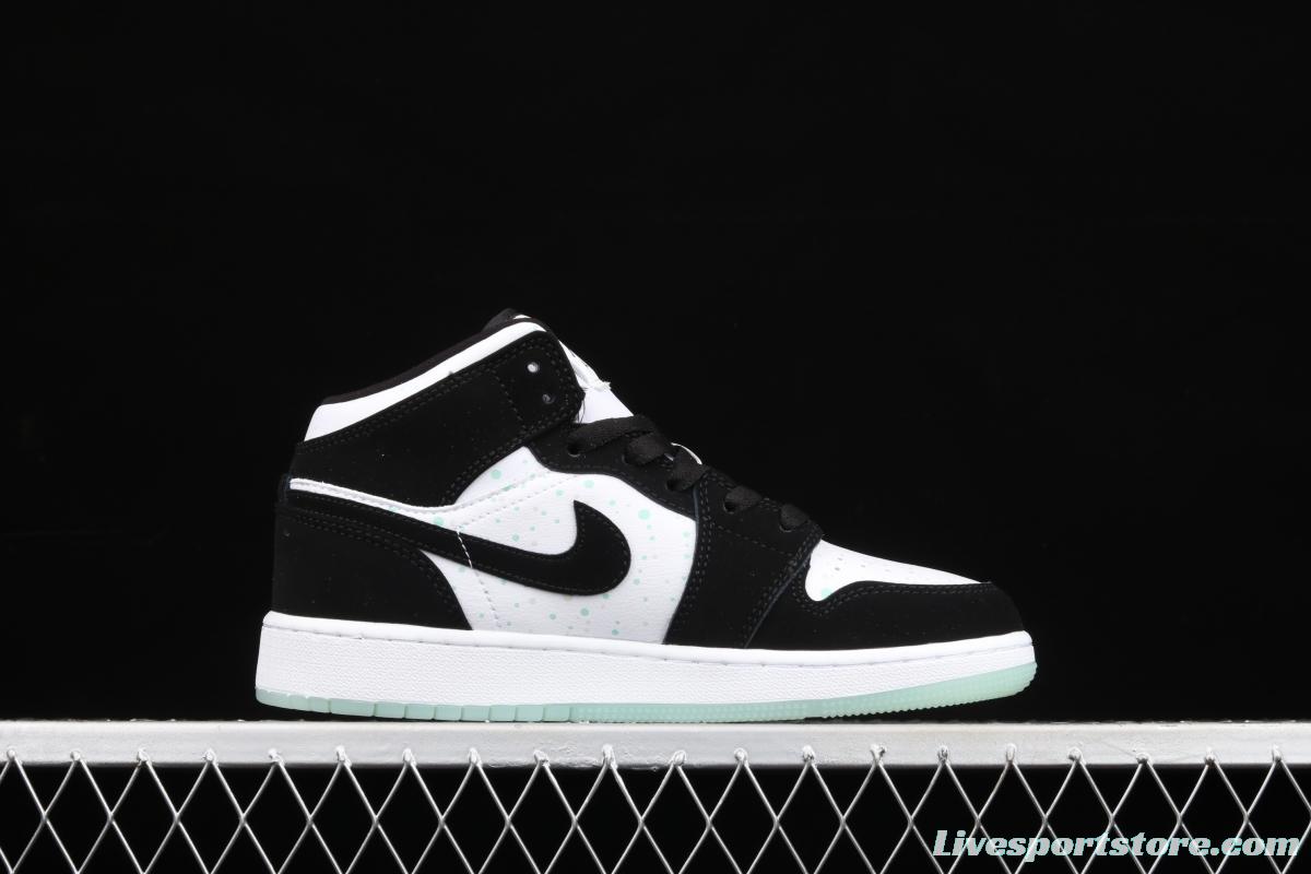 Air Jordan 1 Mid black and white luminous star helps BQ6931-103