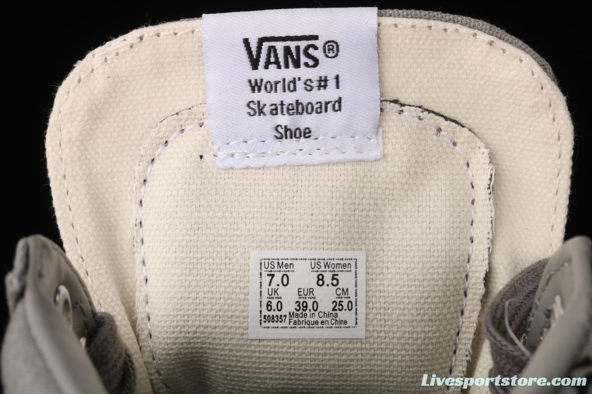 Vans Sk8-Hi Vlt Lx YaNIKEes Yankees co-branded high-top casual canvas shoes VN0A4CS5W43