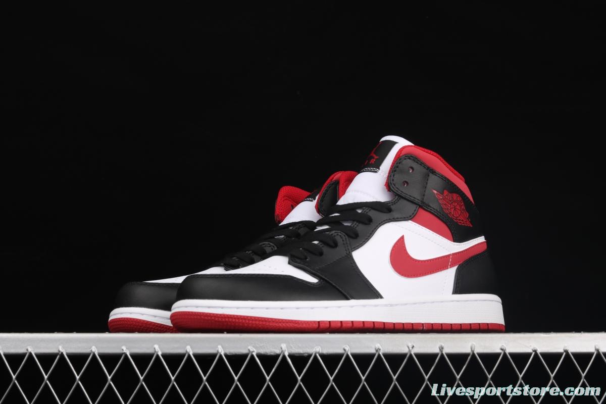 Air Jordan 1 Mid SE black, white and red 554724-122