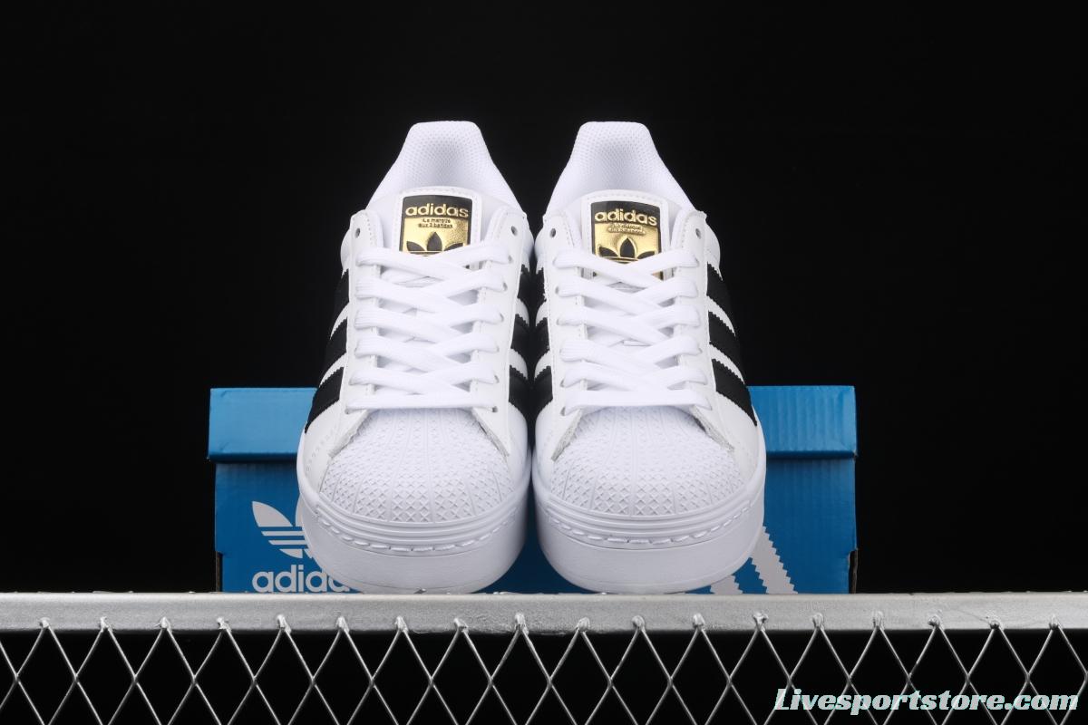 Adidas Superstar FW5771 shell head and thick soles raised casual board shoes