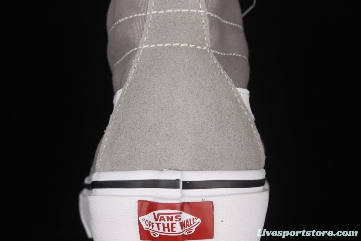 Vans Sk8-Hi Vance light gray Gaobang casual canvas shoes VN0A4U16IYP