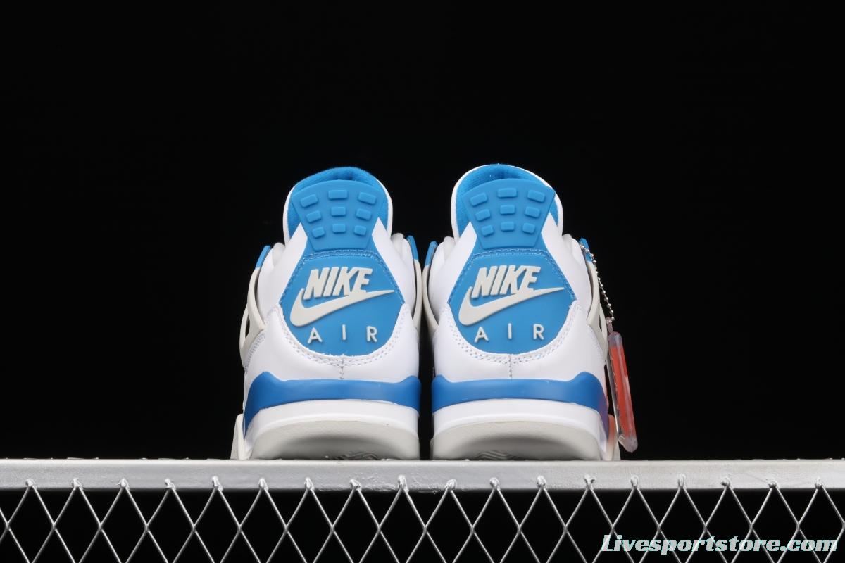 Air Jordan 4 Retro Military Blue White Blue 308497-105