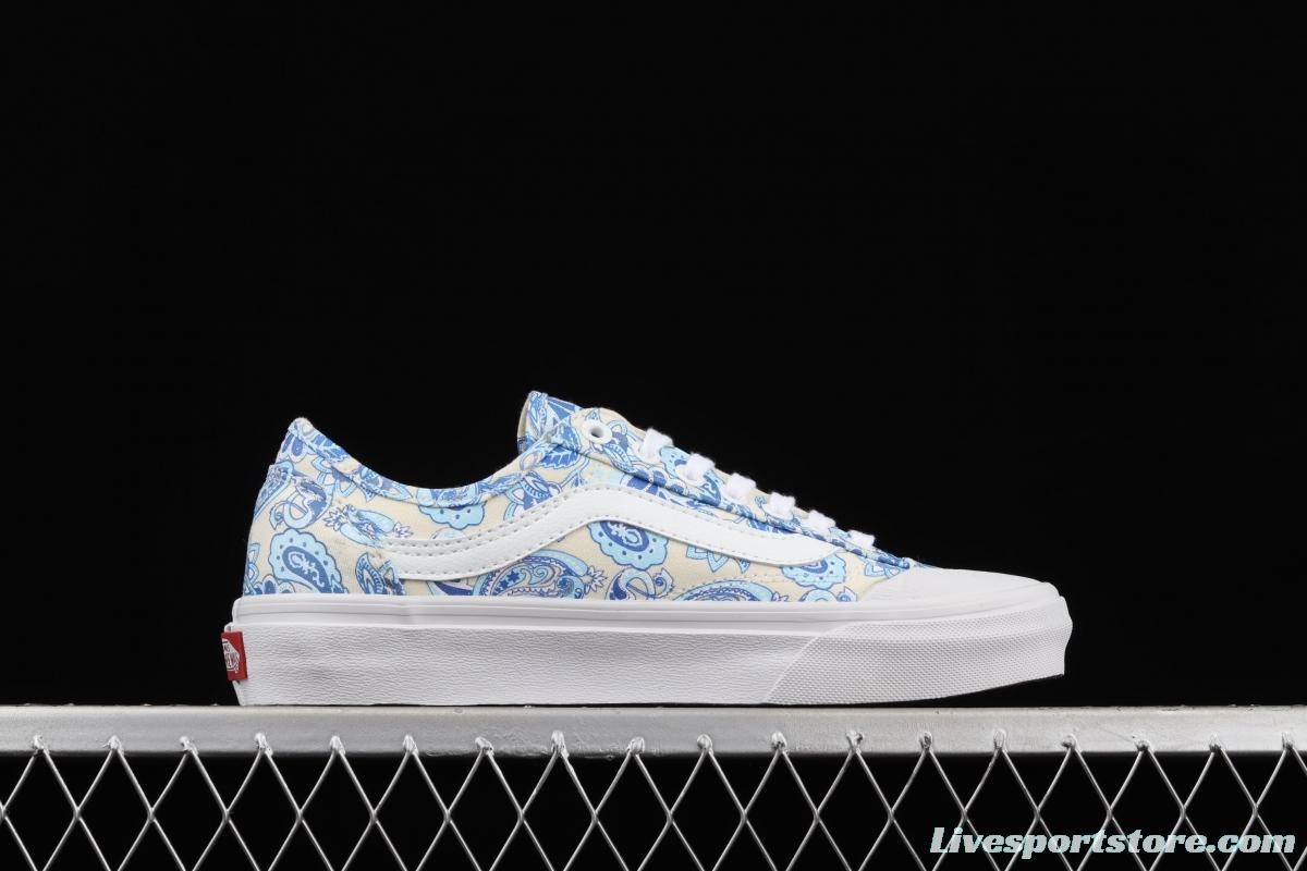 Vans Style 36 Decon SF Blue and White Blue and White Vulcanized canvas Leisure Sports Board shoes VN0A5HFF686