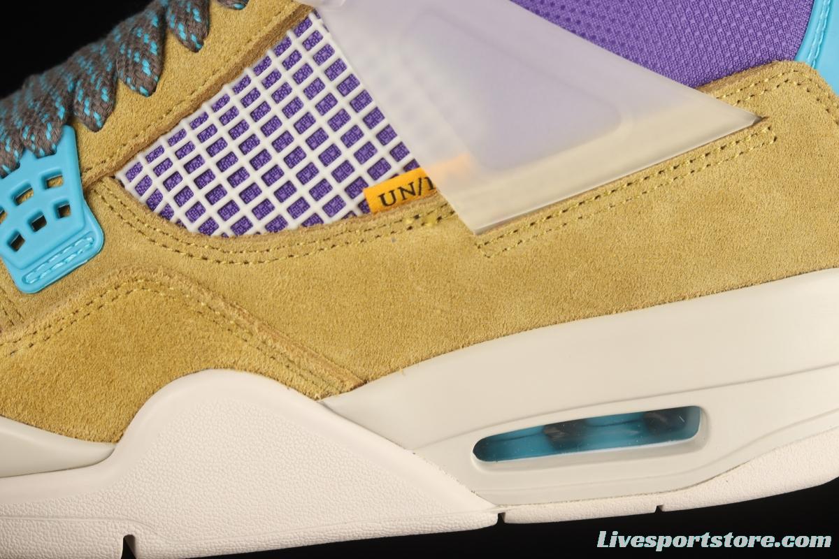 Air Jordan 4 Retro SP Joint Name Yellow Purple Desert DJ5718-300