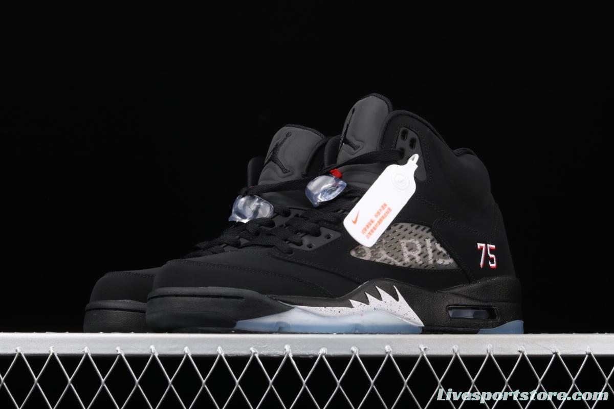 Air Jordan 5 OG Black Metallic Black Silver AV9175-001