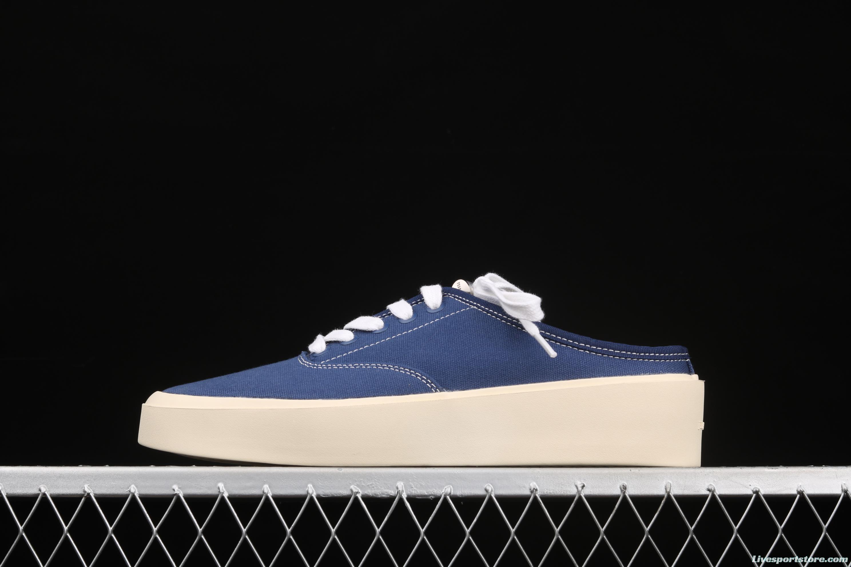 Fear Of God breathable canvas trend leisure semi-dragged blue and white color matching