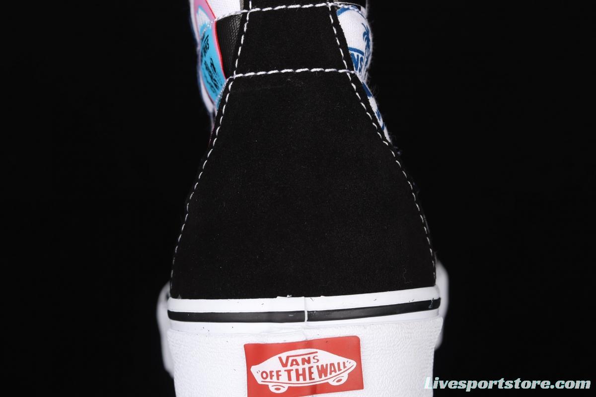 Vans Sk8-Hi 138Decon logo printed side stripes high-end casual high-upper shoes VN0A3MV13P0