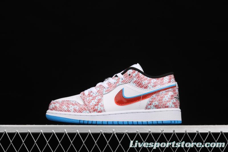 Air Jordan 1 Low naked eye 3D low-top basketball shoes DD1527-114,