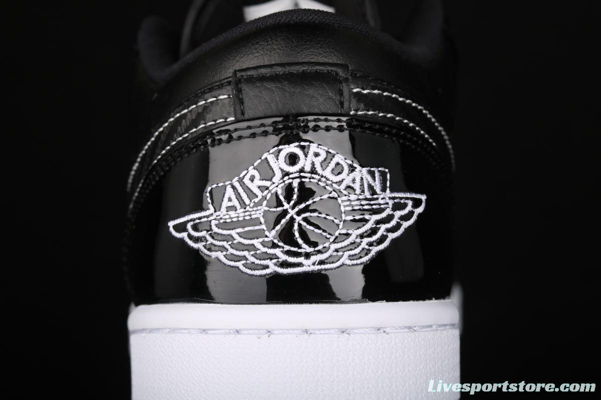 Air Jordan 1 Low ASW low-top all-Star patent leather black low-top basketball shoes DD1650-001