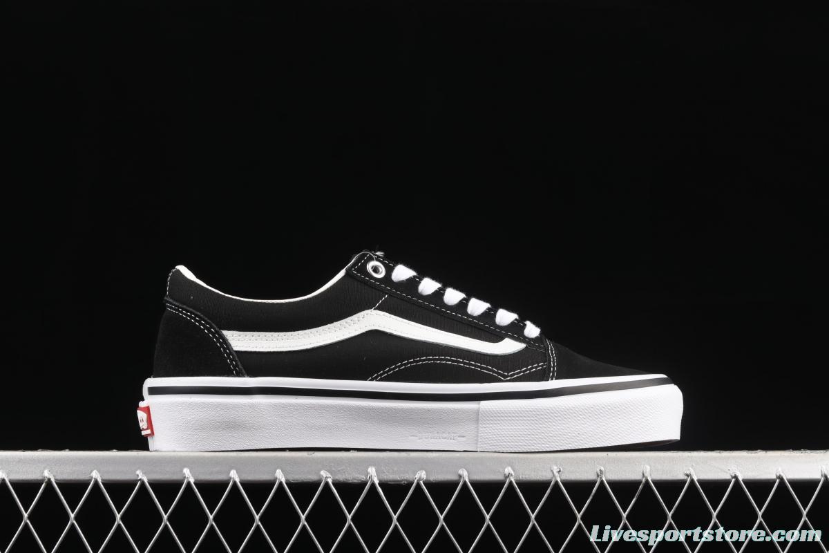 Vans Skate Classics Old Skool Anaheim side checkerboard black and white classic low-top casual board shoes VN0A5FCBY28