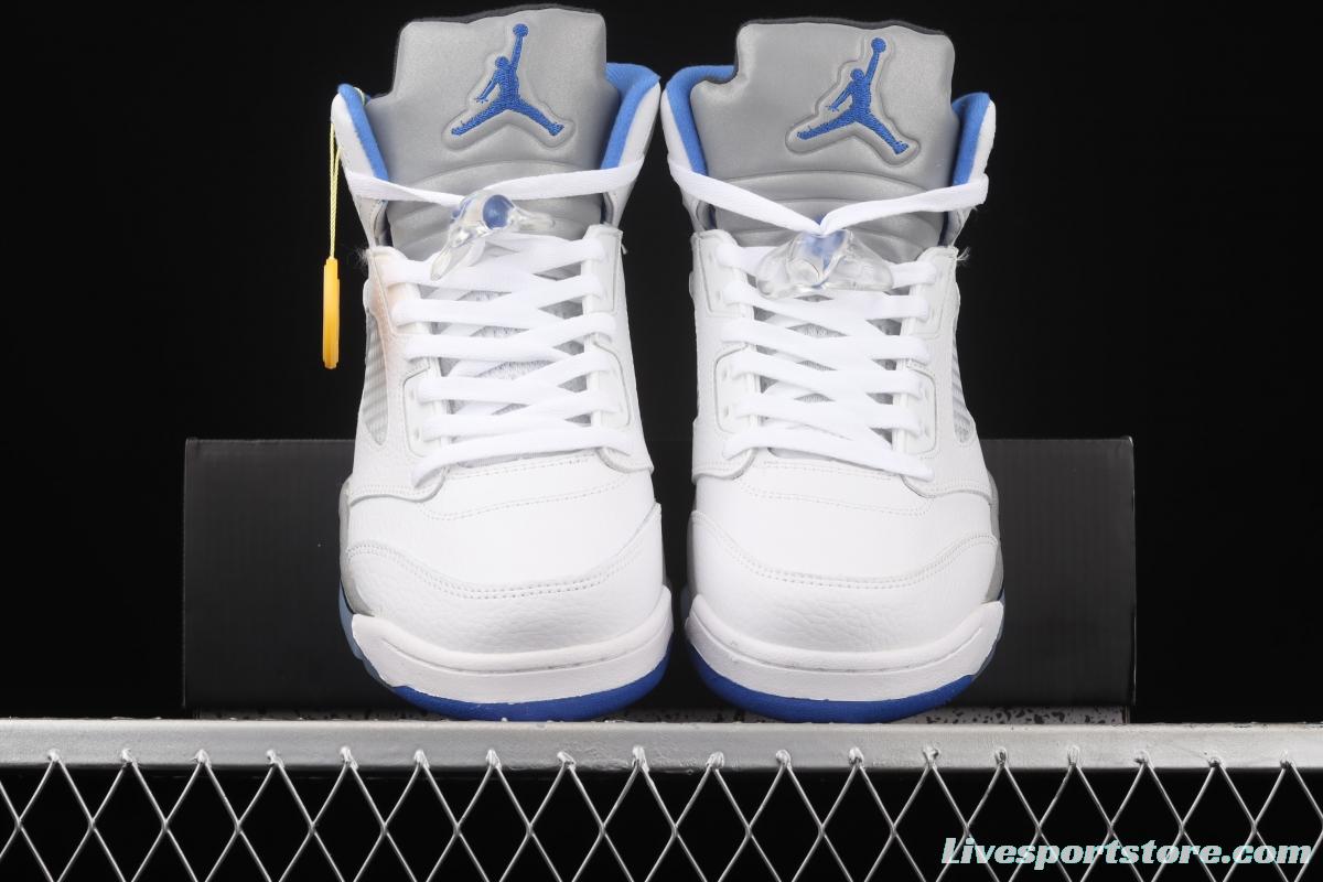 Air Jordan 5 Stealth 2.0 White and Blue 440888-140