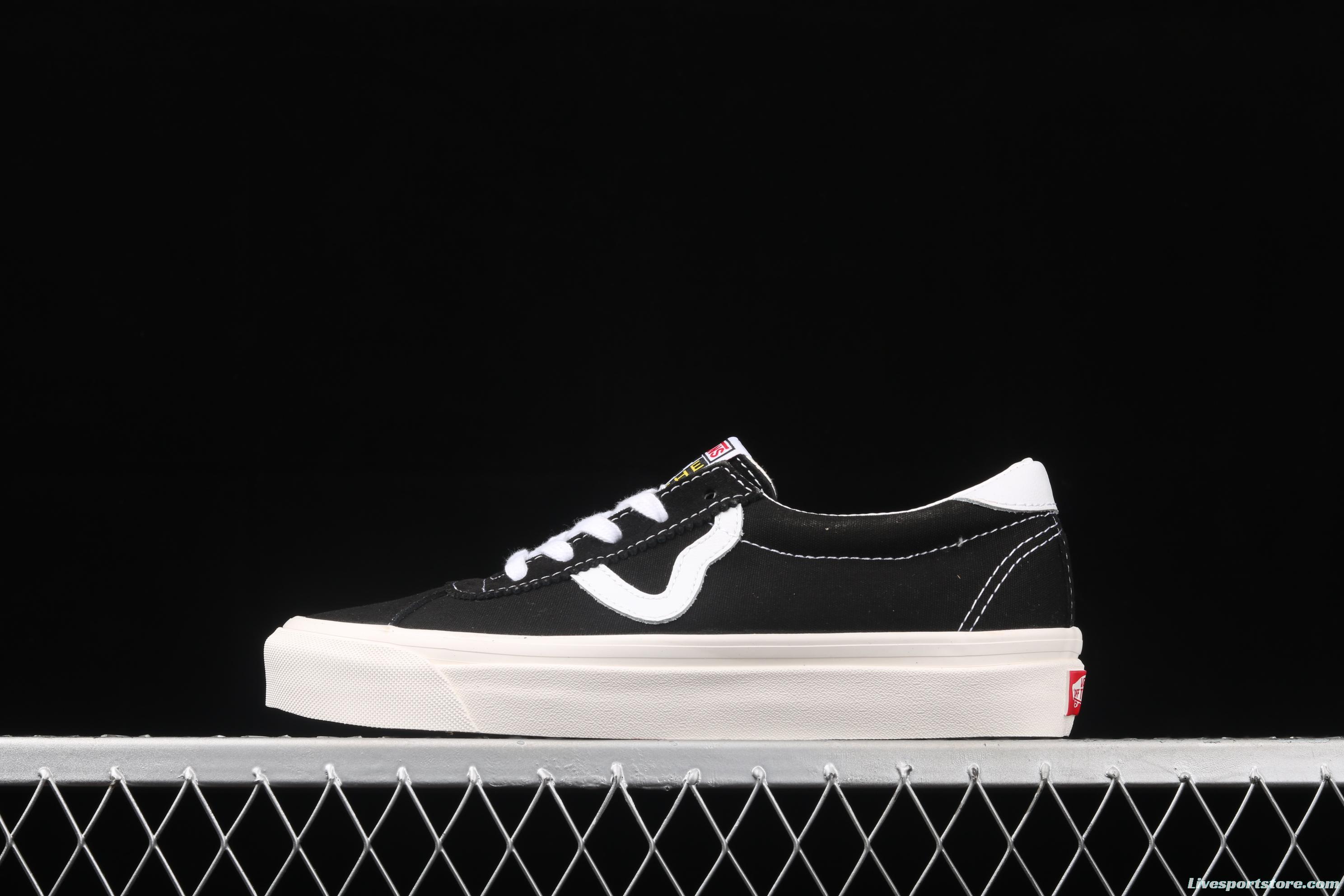 Vans Sport 73 Dx Chen Feiyu with Anaheim classic black and white canvas retro low-top casual board shoes VN0A3WLQUL1