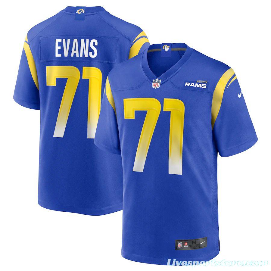 Men's Bobby Evans Royal Player Limited Team Jersey