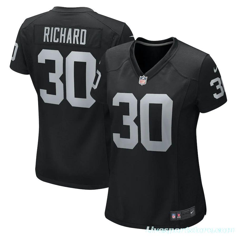 Women's Jalen Richard Black Player Limited Team Jersey