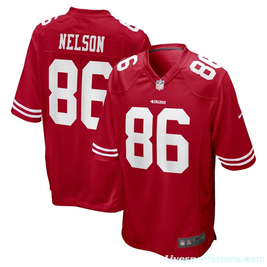 Men's Kyle Nelson Scarlet Player Limited Team Jersey