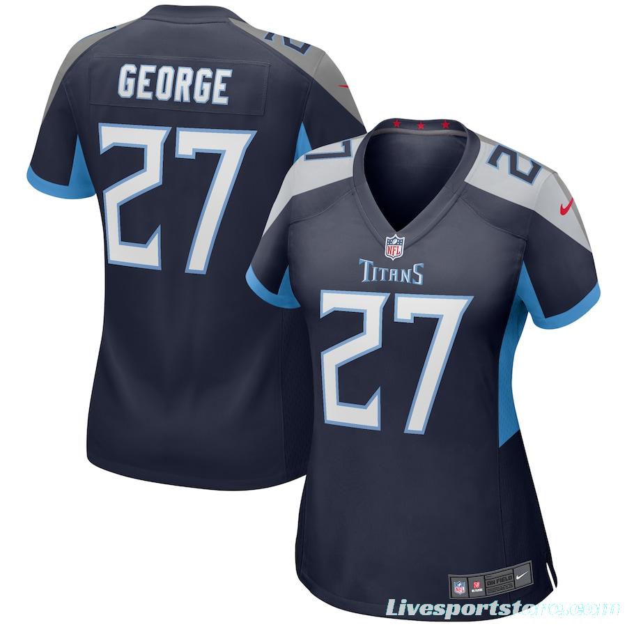 Women's Eddie George Navy Retired Player Limited Team Jersey