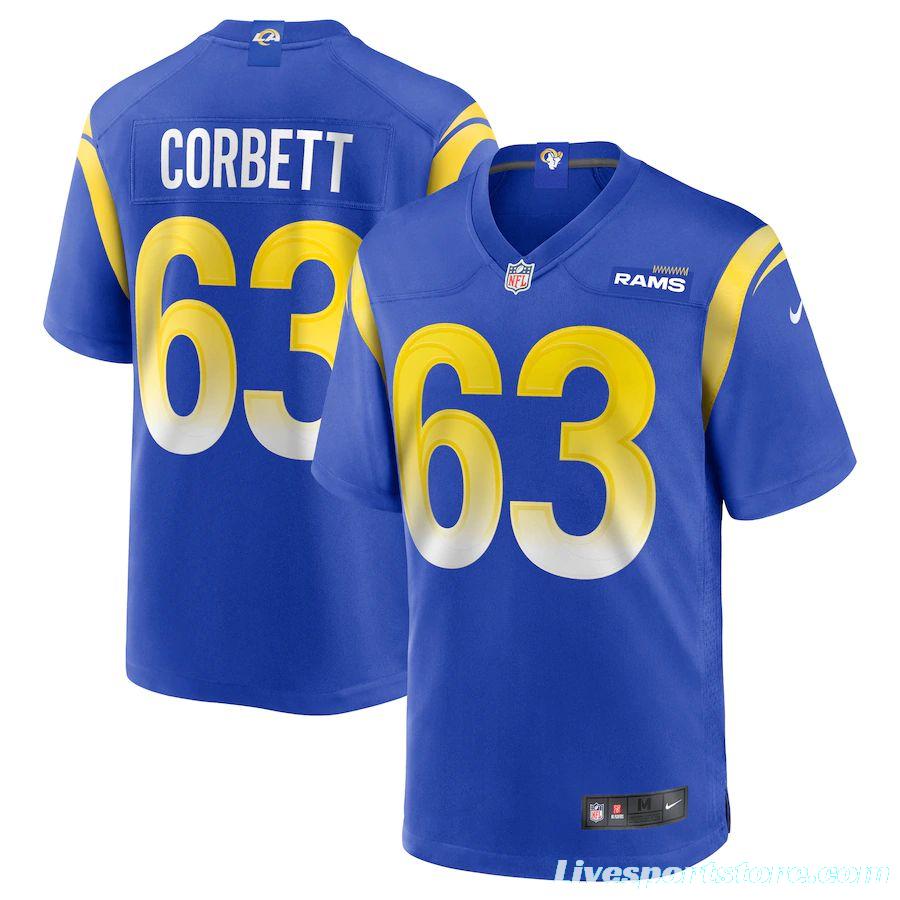 Men's Austin Corbett Royal Player Limited Team Jersey