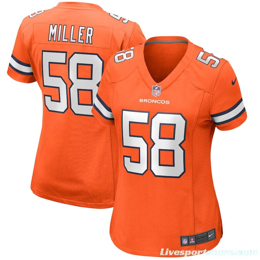 Women's Von Miller Orange Alternate Player Limited Team Jersey