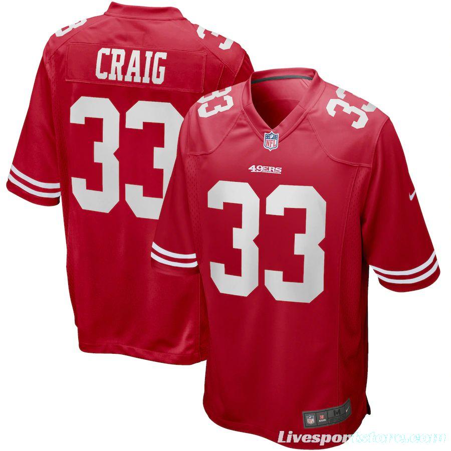 Men's Roger Craig Scarlet Retired Player Limited Team Jersey