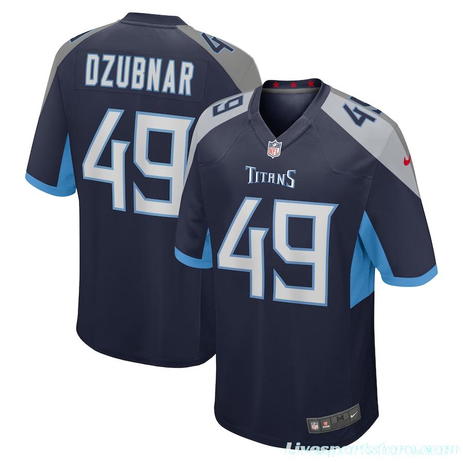 Men's Nick Dzubnar Navy Player Limited Team Jersey